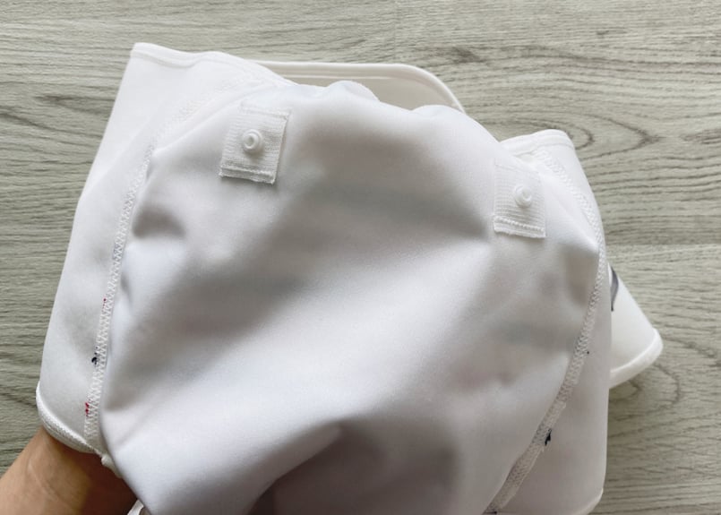 Lサイズ単品】おむつカバー ネイビー×レッド | omuwan｜愛犬のための