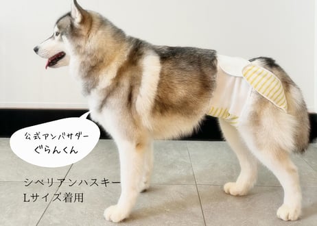 【Lサイズ単品】おむつカバー イエロー