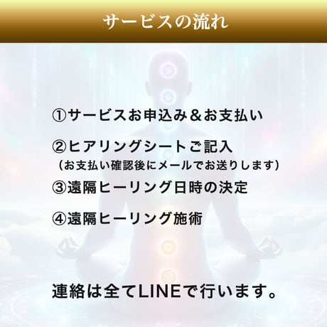 極運チャクラ遠隔ヒーリング60分間（個別）