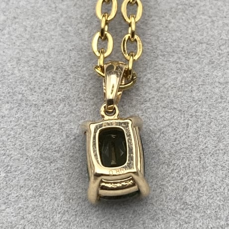 モルダバイトK18ペンダント7×5mm