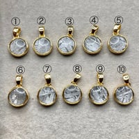 アルタイ隕石丸型18金メッキペンダント