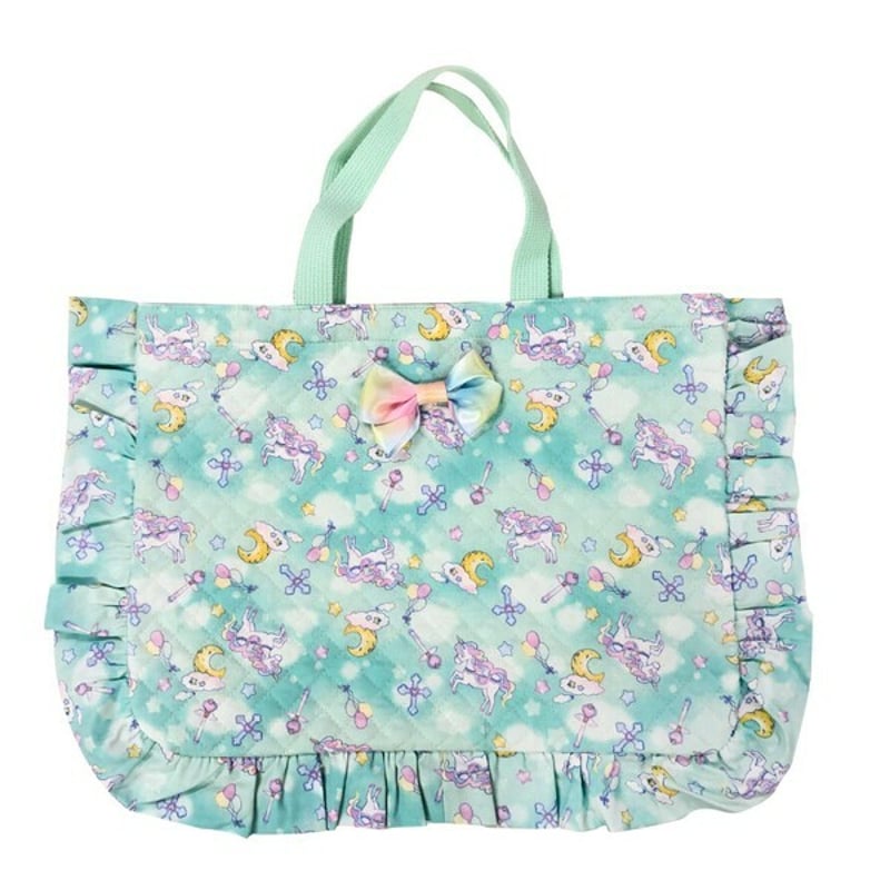 レッスンバッグ ミトグリーン ゆめかわ ユニコーン 000-8001
