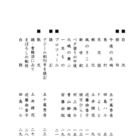 俳誌「ASYL」第2号［再入荷］