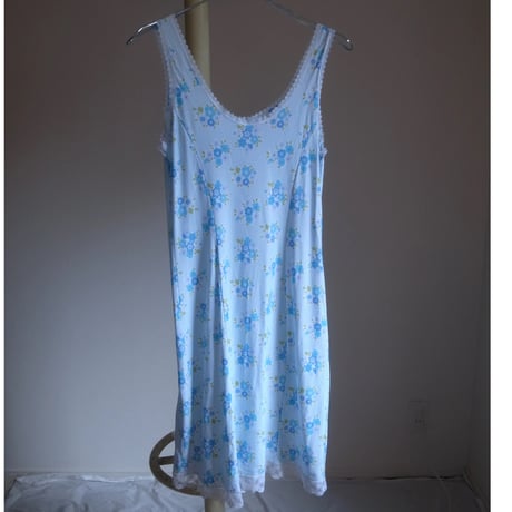 Vintage flower dress / blue