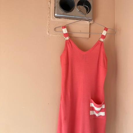 Vintage Kint Dress/ Pink