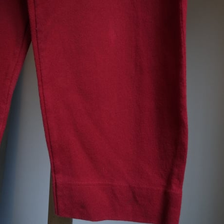 Knit pants / red