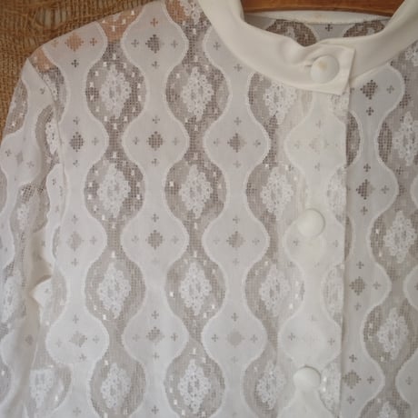Vintage Lace Coat / White