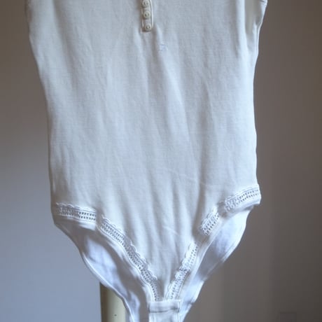 Vintage cotton body suit / Off white