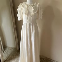 Lace Puff Sleeve Dress / Off White