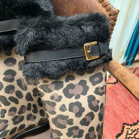 MOSCHINO CHEAP & CHIC Leopard Rain Boots