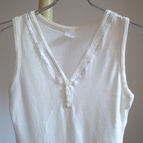Vintage cotton body suit / Off white
