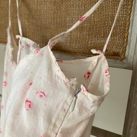 Cotton print camisole（MARNI） /beige×pink