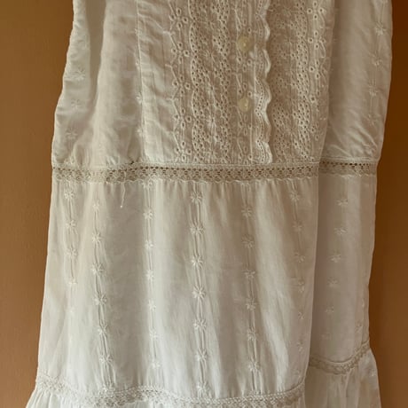 Lace Camisole Dress / White