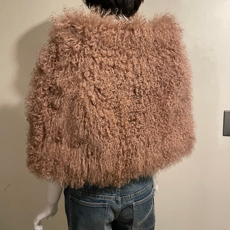 Old MOSCHINO cape / Pink beige
