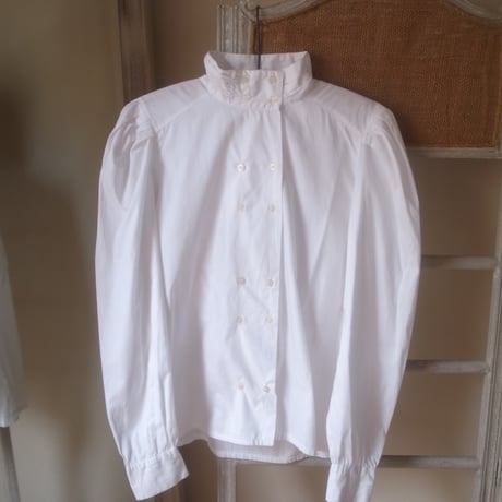 Double Button Blouse  / White