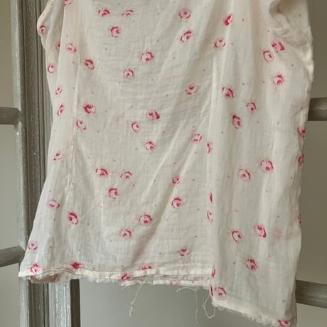 Cotton print camisole（MARNI） /beige×pink