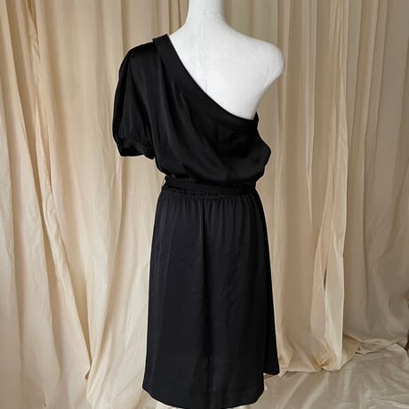 Asymmetry dress /black