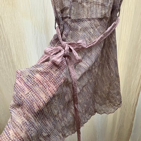 Vintage Silk Dress / Purple