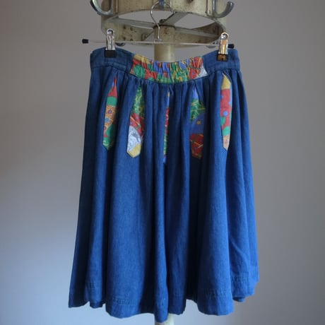 Vintage denim skirt