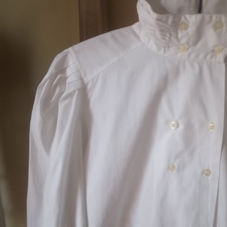Double Button Blouse  / White