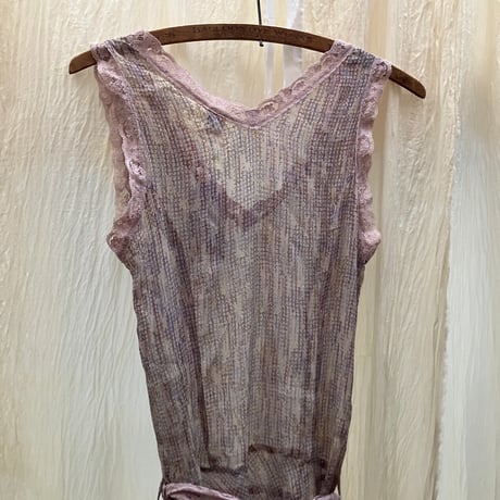 Vintage Silk Dress / Purple