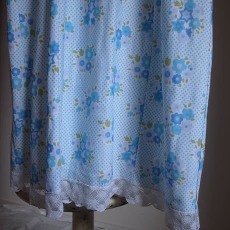 Vintage flower dress / blue