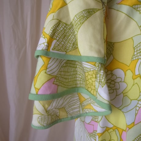 Vintage frills dress /multi color