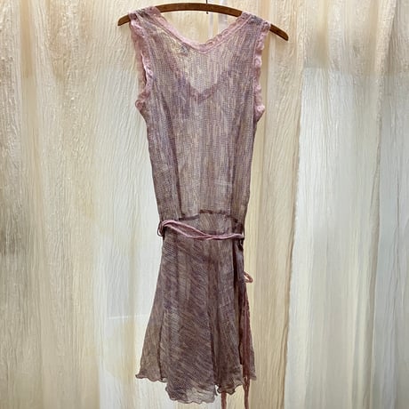 Vintage Silk Dress / Purple