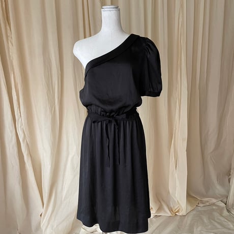 Asymmetry dress /black