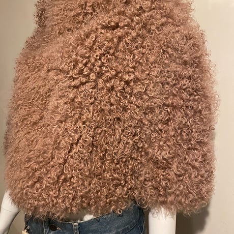 Old MOSCHINO cape / Pink beige