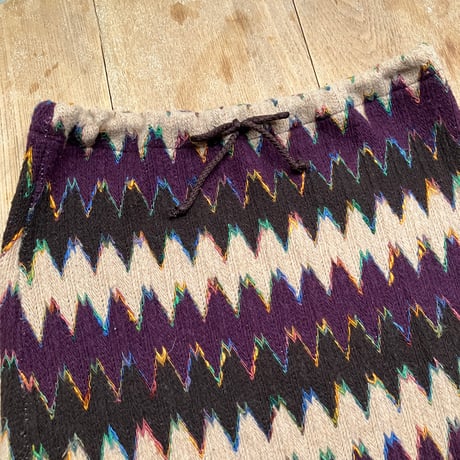 Knit Skirt / Purple,Blown,Beige,Multi