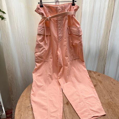 Vintage High Waist Work Pants / Salmon Pink