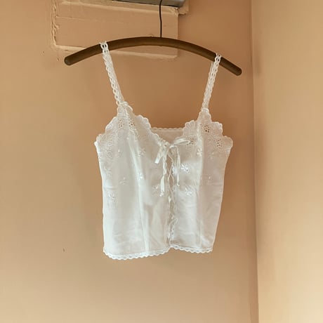 Lace camisole / White