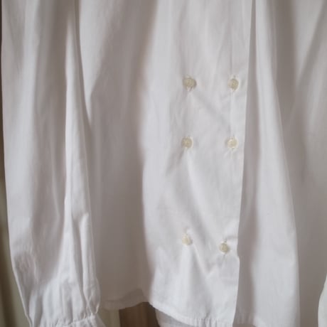 Double Button Blouse  / White