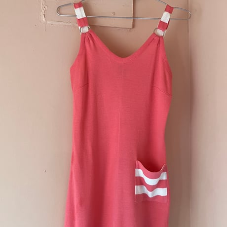 Vintage Kint Dress/ Pink