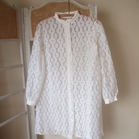 Vintage Lace Coat / White