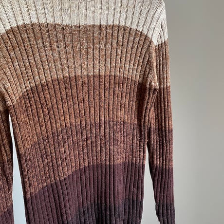 Boder knit / brown