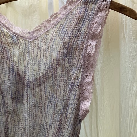 Vintage Silk Dress / Purple