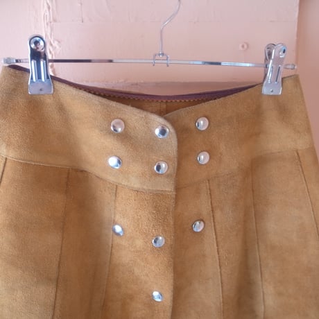 Lether Scalloped Skirt / Blown