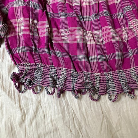Off shoulder short tops /purple pink