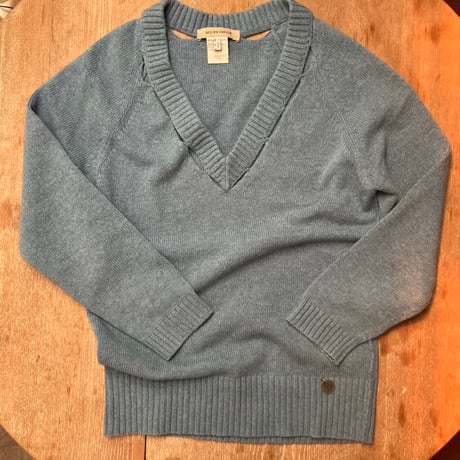 Cut-Out Detail V-Neck Knit Sweater by See By Chloé