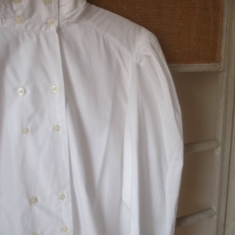 Double Button Blouse  / White