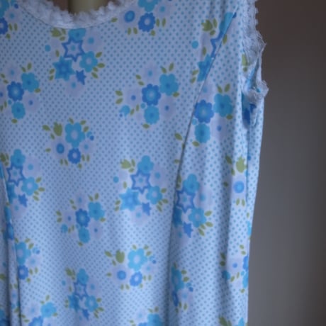 Vintage flower dress / blue