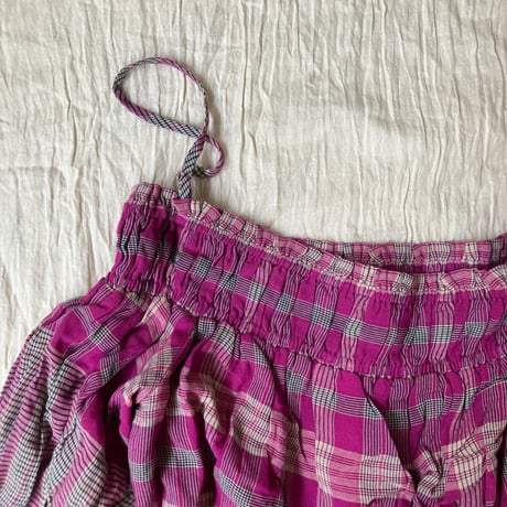 Off shoulder short tops /purple pink