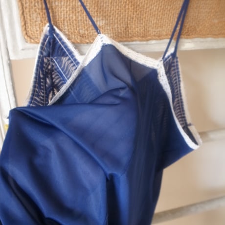 Lingerie Camisole Dress / Navy