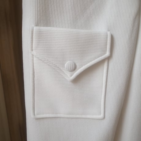 Front Zip Romper / White