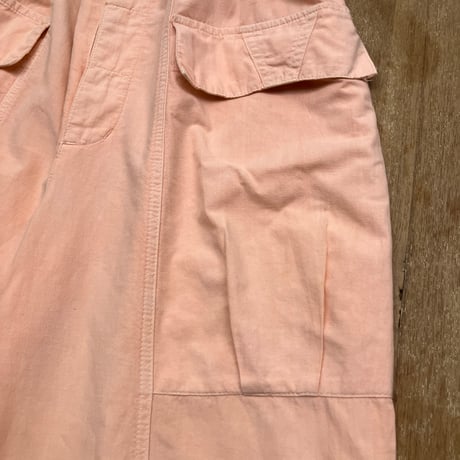 Vintage High Waist Work Pants / Salmon Pink