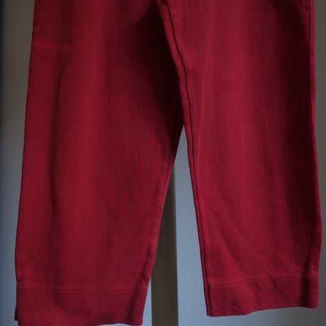 Knit pants / red