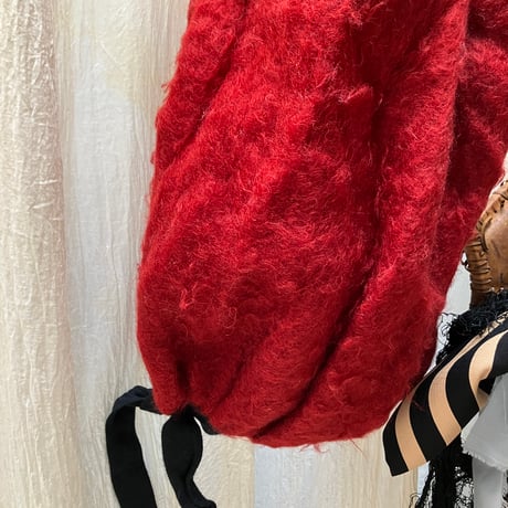 Vintage Wool Pumpkin Pants / Red×Black