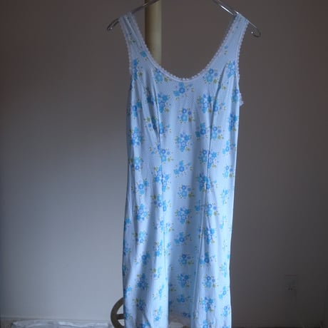 Vintage flower dress / blue